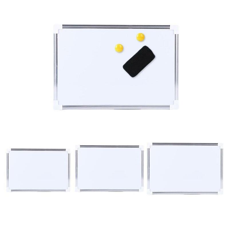 Double Side Magnetic Whiteboard Office School Dry Erase Writing Board Pen Magnets Buttons