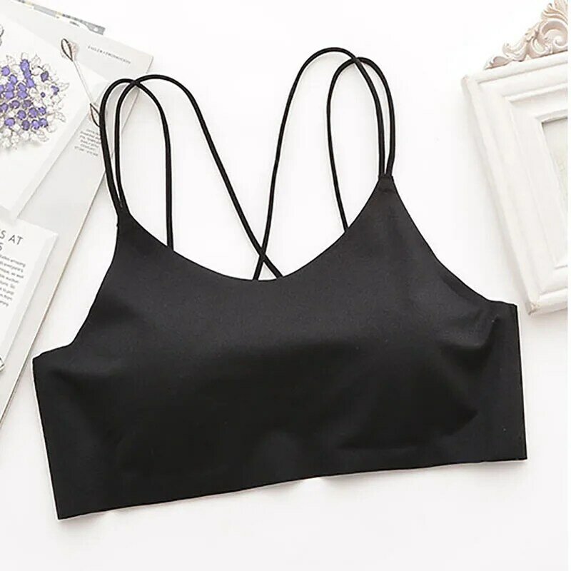 High Quality Breathable Fitness Sexy Thin Wireless Push Up Bra For Women Underwear Comfortable Seamless Japan Ice silk Lingerie