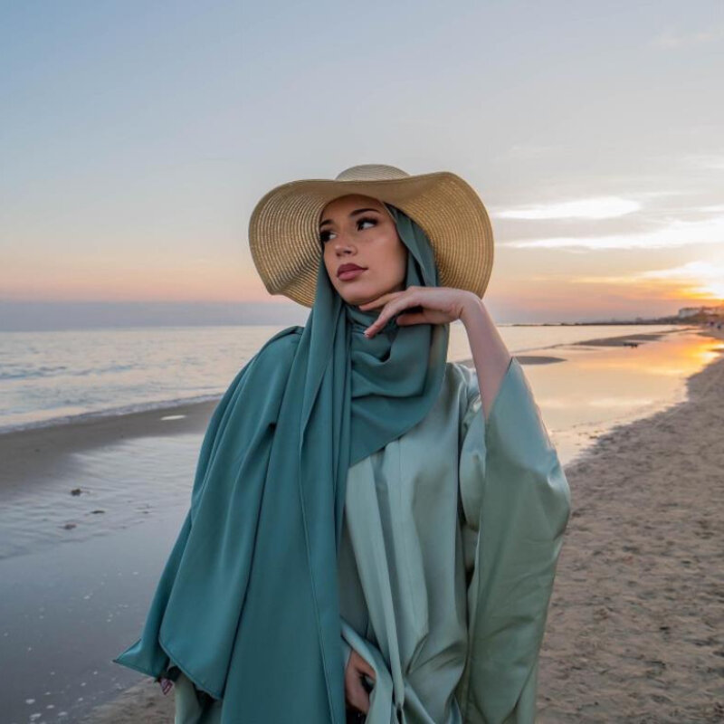 Шапка Topi Jerami Warna Solid Musim Panas Topi Pantai Lebar Besar Wanita Topi Matahari Travel Lipat Sederhana Tabir Surya Tahan UV Panama