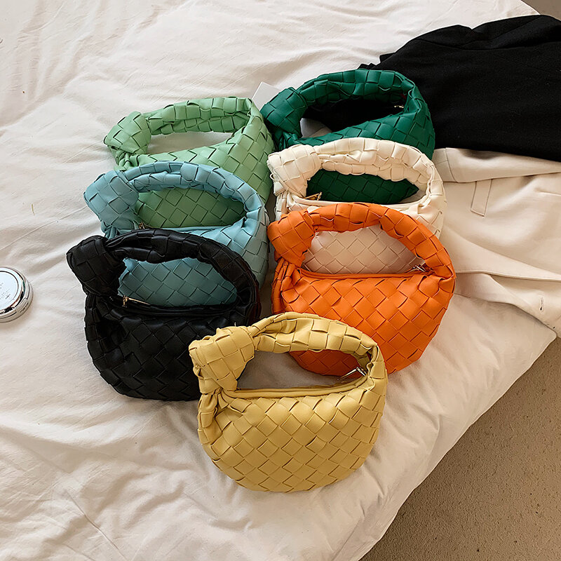 Borsa da donna semplice in tessuto piccolo borse di design in puro colore 2021 nuova borsa Chic di tendenza borse a tracolla in pelle morbida di lusso Sac