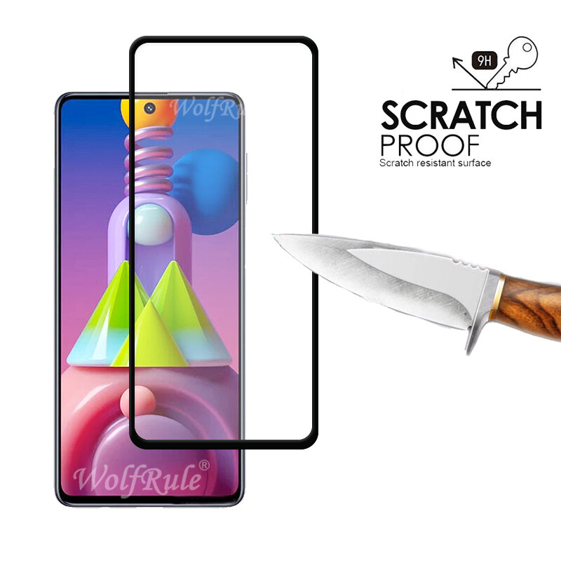 4-en-1 pour Samsung Galaxy M51 verre pour Samsung M51 verre trempé pour Samsung A51 A71 A31 A41 A11 M21 M31 M51 S20 FE verre d'objectif