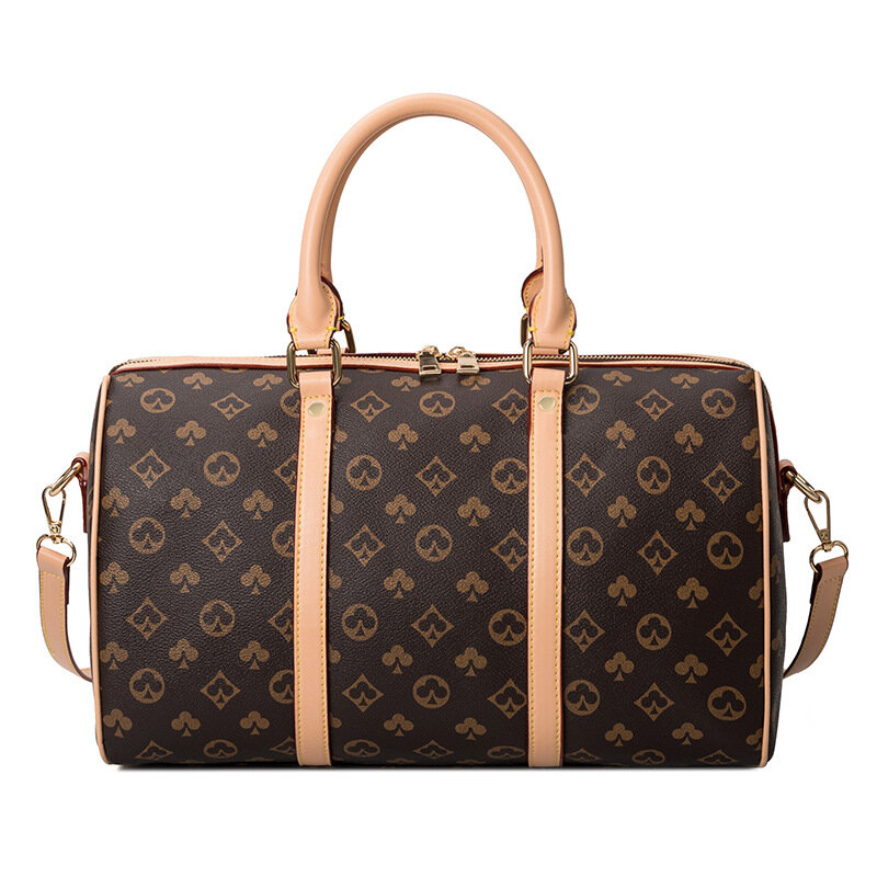 Bolsa de viagem luxuosa feminina, sacola de viagem vintage para homens, grande capacidade, fashion, bolsas de mão, bagagem de viagem