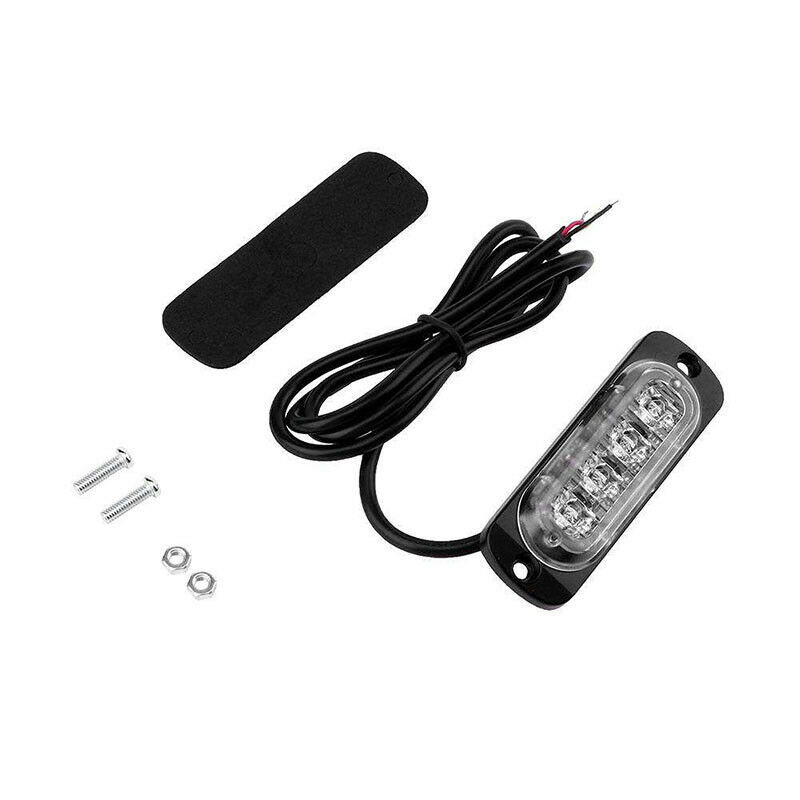 Lámpara con luz de trabajo para coche, Kit de accesorios de lente roja, 36W, 4LED