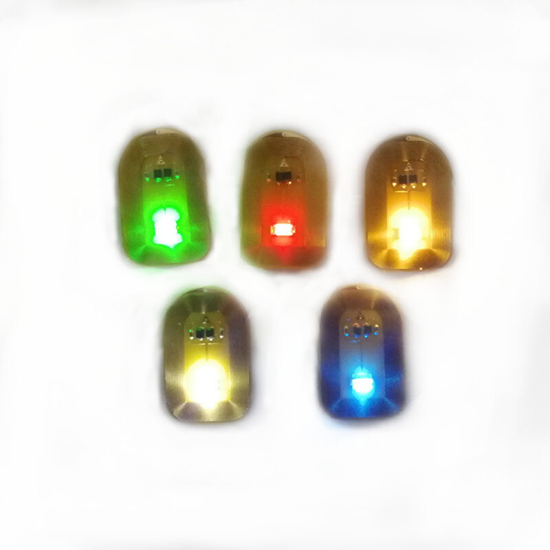 Pegatinas NFC para decoración de uñas, 1 unidad, para teléfono móvil, LED de colores