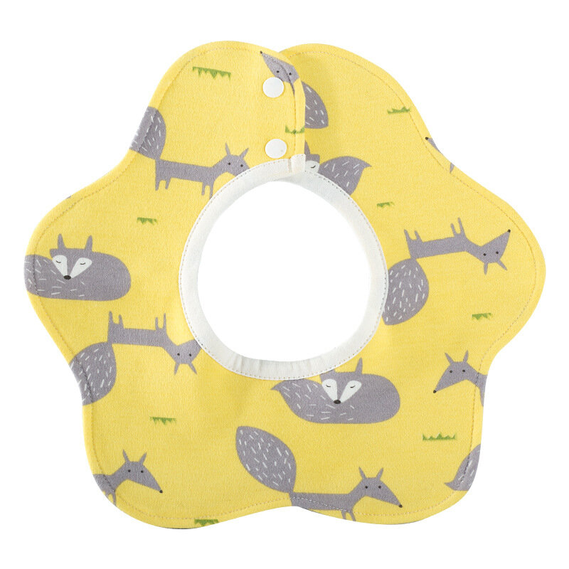 Bavoirs pour bébé unisexe, rotation sur 2021 degrés, Design floral doux et absorbant, bavoir Bandana étanche pour bébé