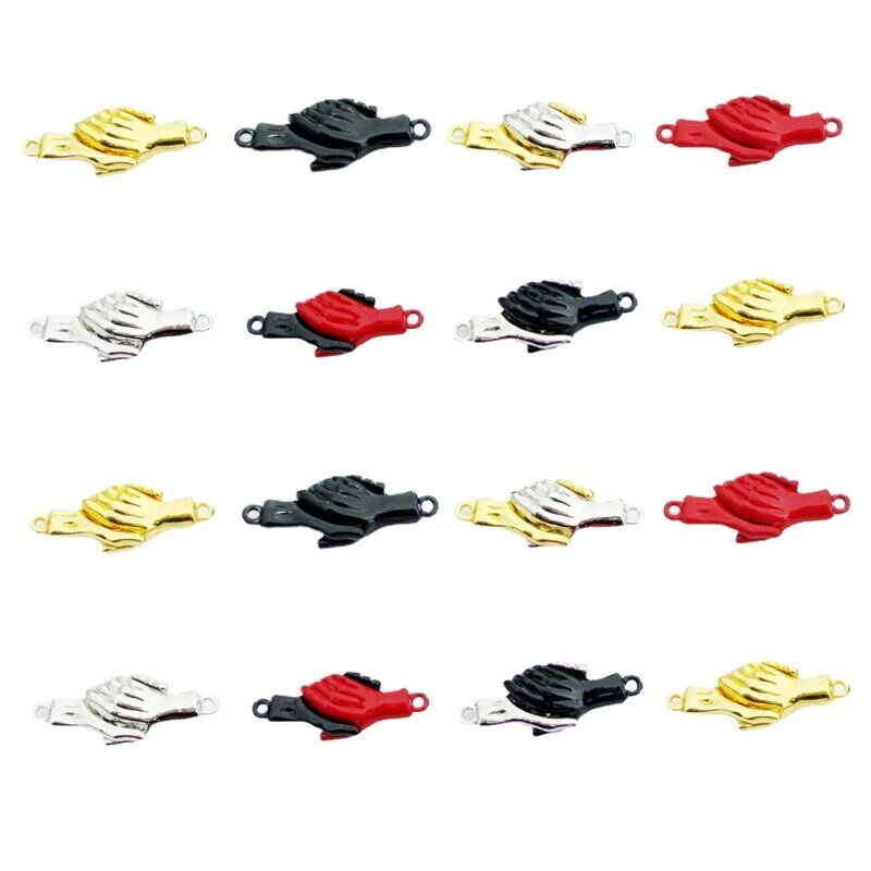 5 conjunto colorido aperto de mão forte fecho magnético mãos conectadas fecho grânulos para pulseira colar jóias encontrando acessórios