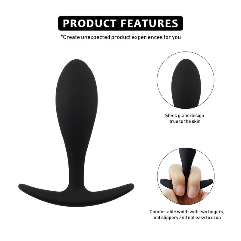 EXVOID Adult Products Silicone Butt Plug Dildo Anal Plugs G-spot Prostate Massager Anal Beads Jelly Sex Toys for Women Men Gay