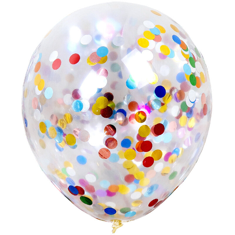 12 Inch Transparante Pailletten Confetti Latex Ballon Verjaardagsfeestje Decoratie Magic Bubble Ballon Kerst Decor Supplies Set