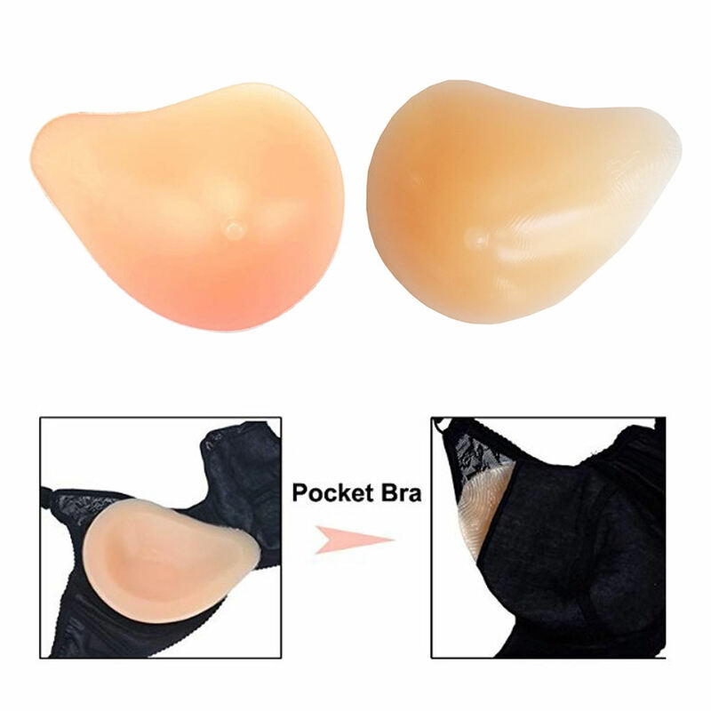 Inserts de soutien-gorge en Silicone, formes de seins transgenre, agrandissement des seins