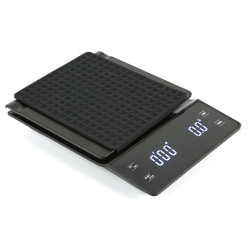 3Kg/0.1G Multi-Function Electronic Kitchen Scale ความแม่นยำสูง LCD ดิจิตอลกาแฟหยดขนาดด้วยจับเวลาในครัวเรือน