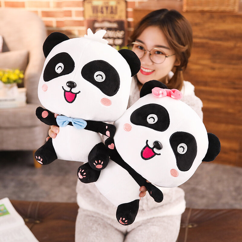 22/35/50cm Cute Panda Plush Toys Hobbies Cartoon Animal Stuffed Toy Soft Dolls for Children Baby Birthday Christmas Gift