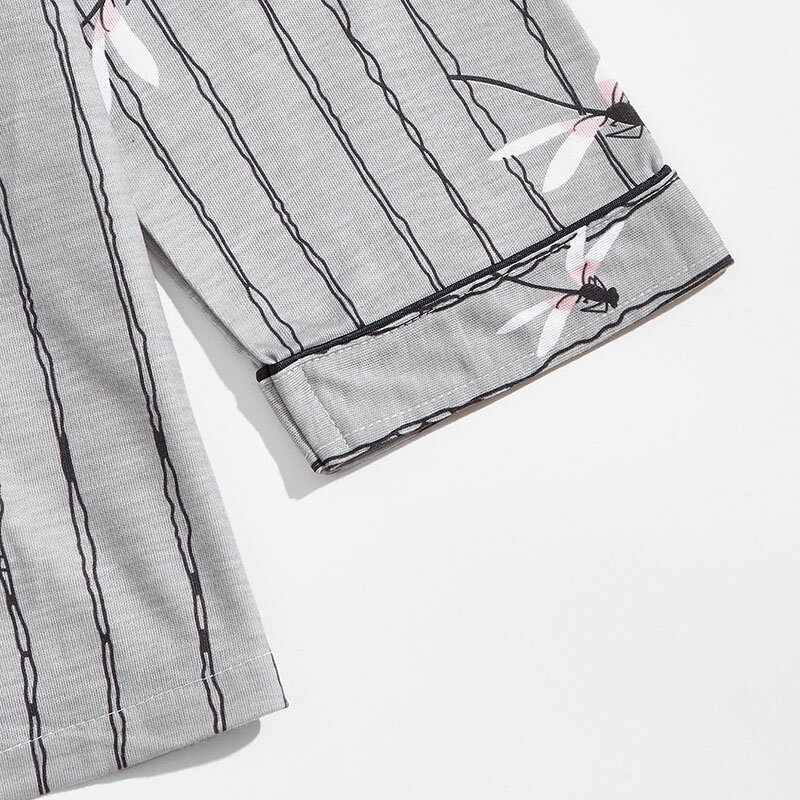 男性と女性長袖パジャマチェック柄レジャーロングtシャツ快適なパジャマ睡眠セットマッチング暖かいホームパジャマ