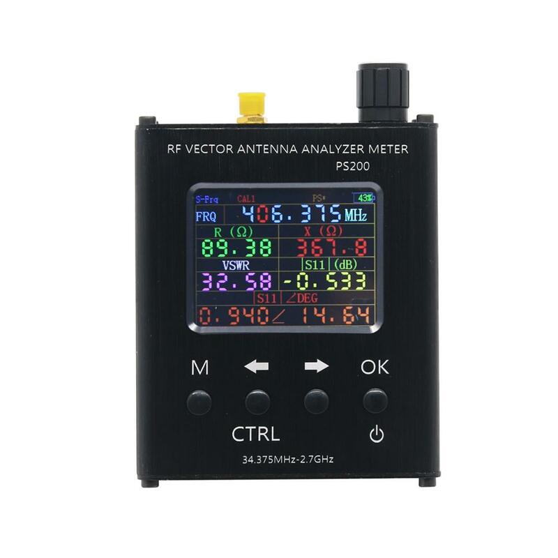 TZT N1201SA+ 35MHz - 2.7GHz UV RF Antenna Analyzer SWR Meter Tester with Aluminum Alloy Shell PS100/PS200