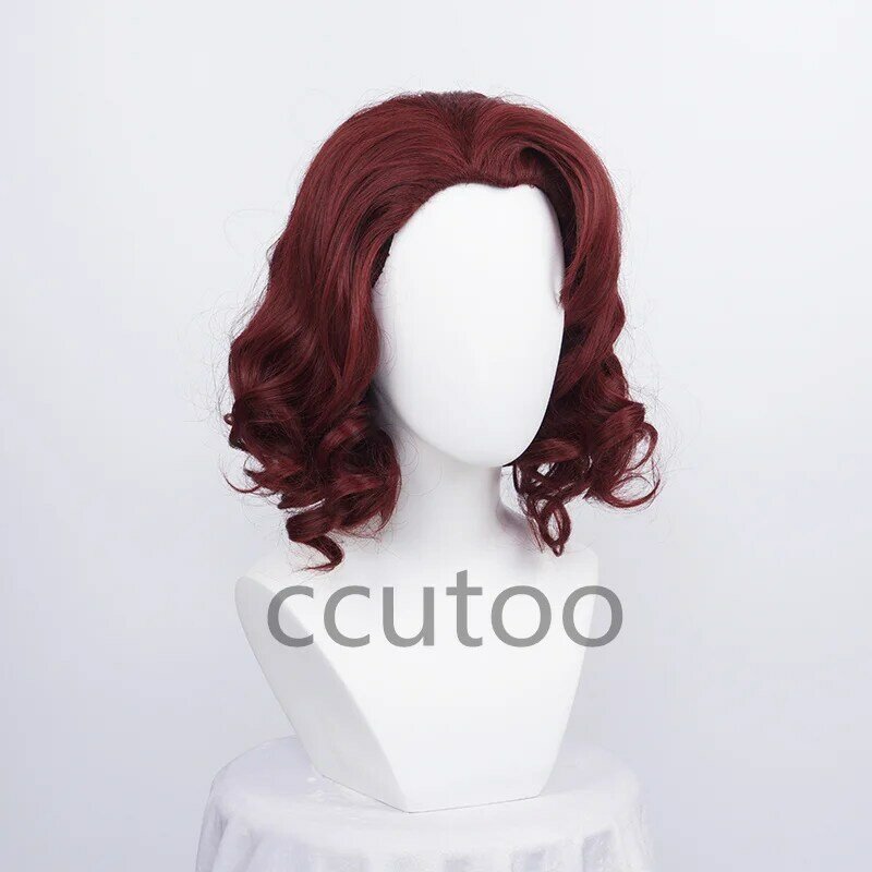 New Game Magic Awakening Daniel Pager Cosplay Wig Auburn Curly Wig Heat Resistant Synthetic Hair Halloween Party + Wig Cap