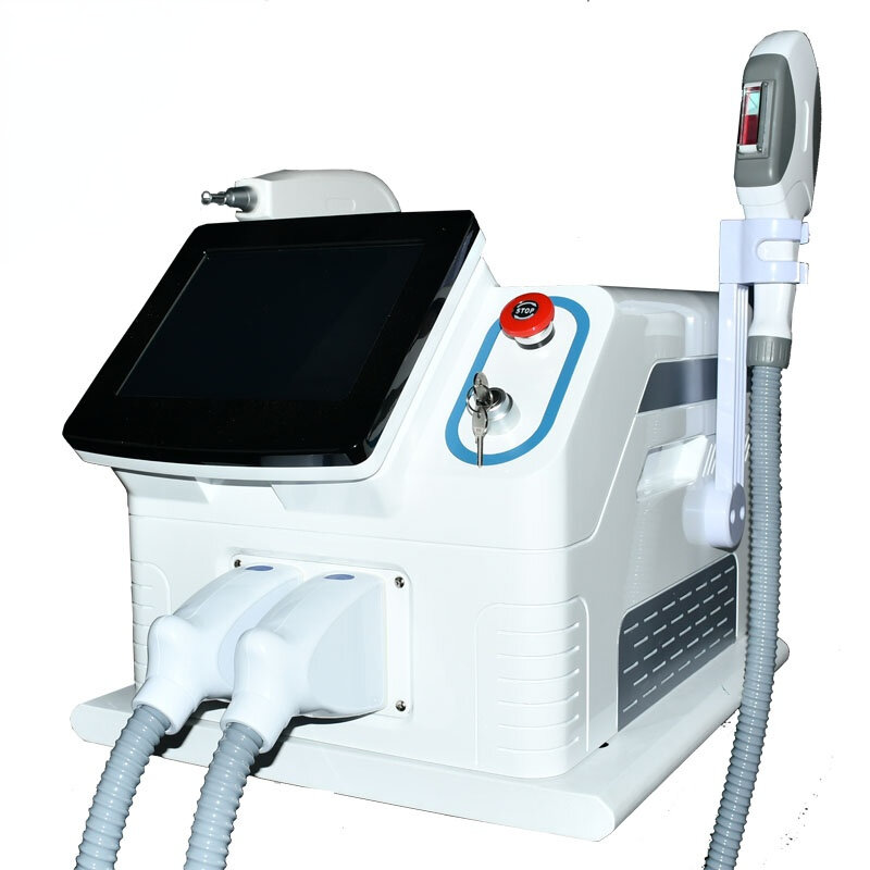 2 in 1 IPL+Nd Yag Laser Machine Specialty Laser Hair Tatoo Removal Machine with laser beam Portable Multifunction Beauty Machine