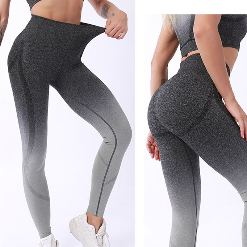 Legging Mulus Set Yoga Baju Olahraga Wanita Celana Olahraga Bra Pakaian Gym Atasan Crop Pendek Olahraga Lari Pinggang Tinggi