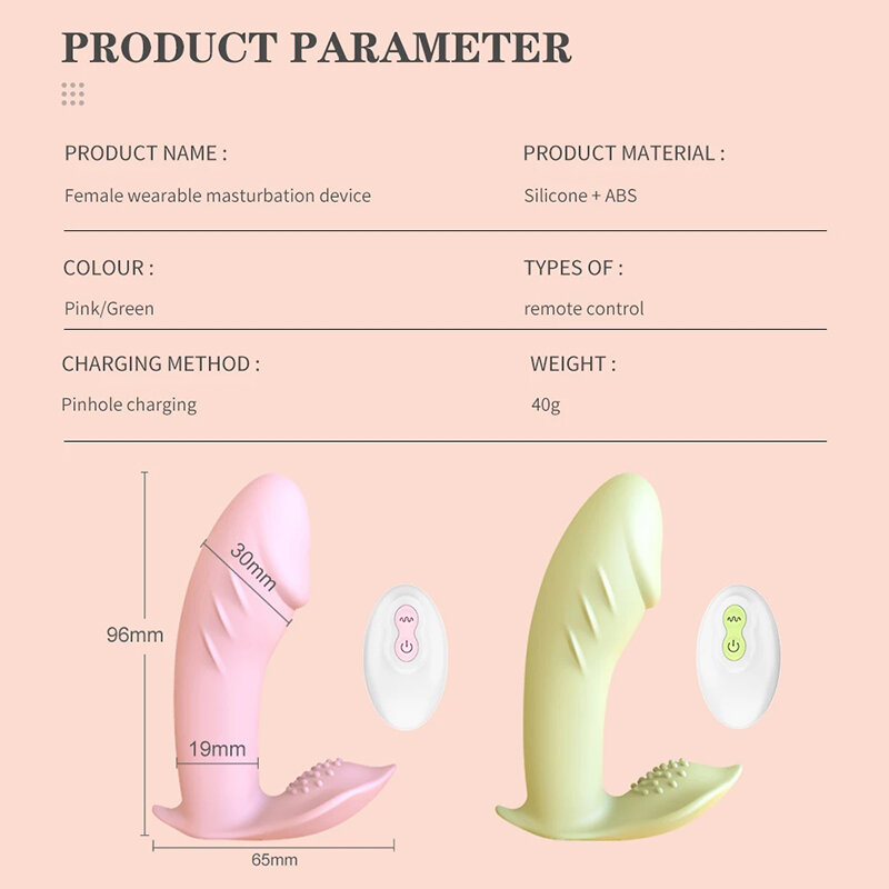Wireless Remote Dildo Vibrator Panties Wearable For Women Clit Stimulator Adult Sex Shop Female Clitoris Masturbator Erotic Toy