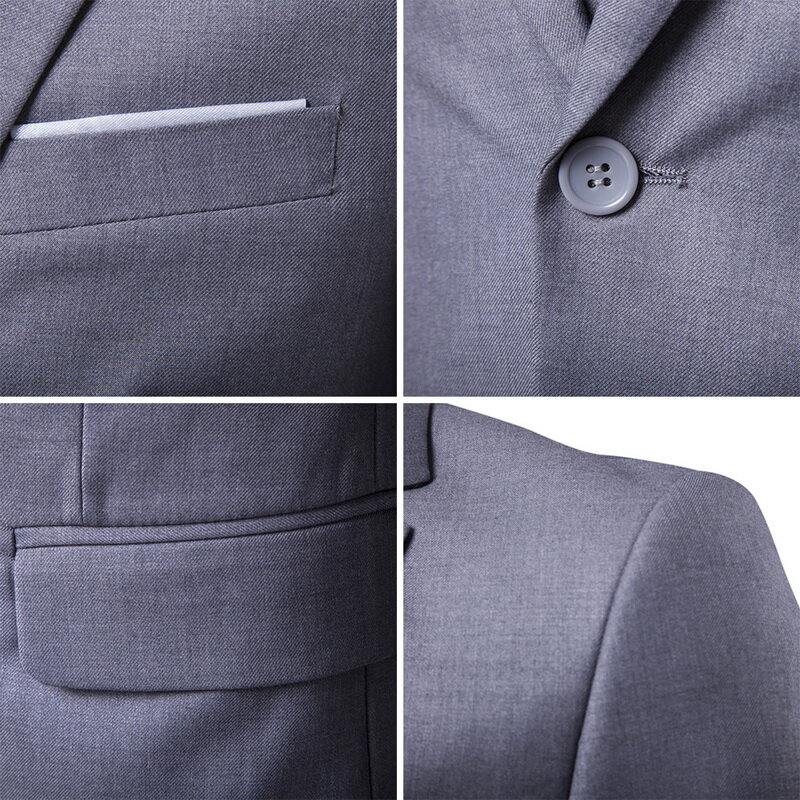 2021 garnitury męskie Blazer Slim Business formalna sukienka kamizelka Groom garnitur dla mężczyzn wykwintne pielenie zestaw biurowy cienki Blazer
