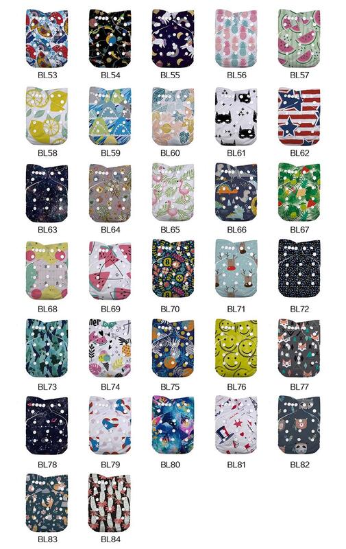 LilBit Baby Boy Girl Color Reusable Washable One Size Cloth Diaper Nappy