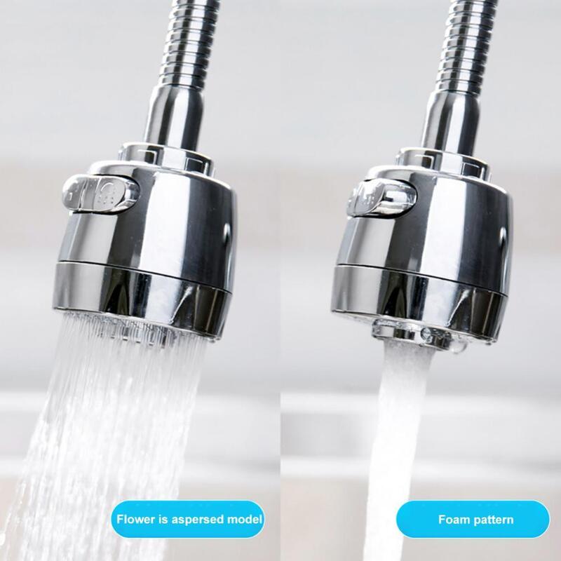 Estensore flessibile del rubinetto del rubinetto del lavandino della cucina di risparmio idrico del becco dell'ugello di 360 gradi