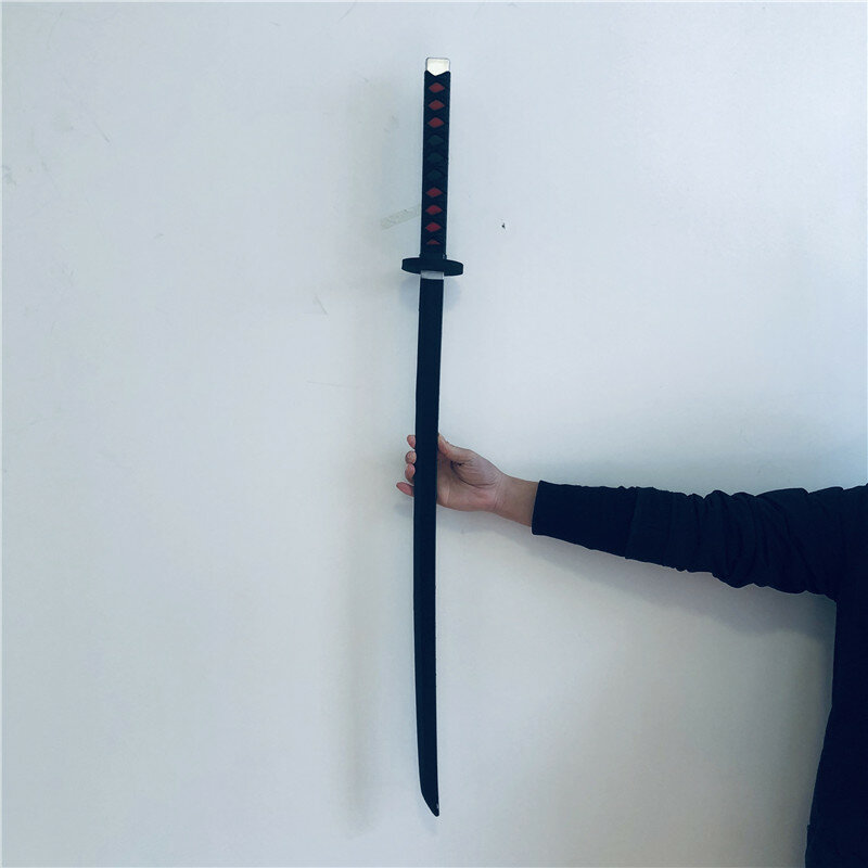 104cm Kimetsu nie Yaiba miecz broń Demon Slayer Satoman Tanjiro Cosplay miecz 1:1 Anime Ninja nóż PU broń Prop