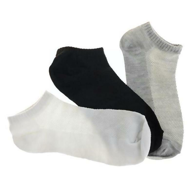 1 Pairs Summer Mesh Breathable Thin Boat Socks Men's Socks Ankle Short Slippers Masculino Meias Color For Male Sock Casual U8t4
