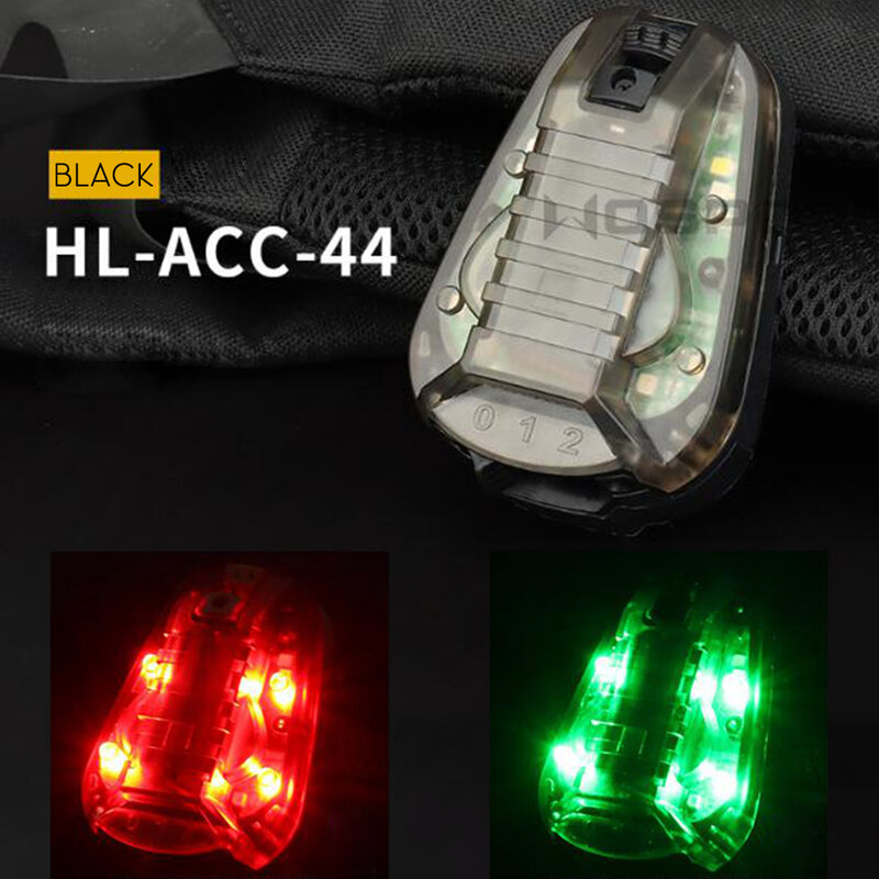 Tactical Airsoft Helmet Signal Light Strobe Light Waterproof IR Safety Paintball Game Sports Outdoor Indicators Light LED