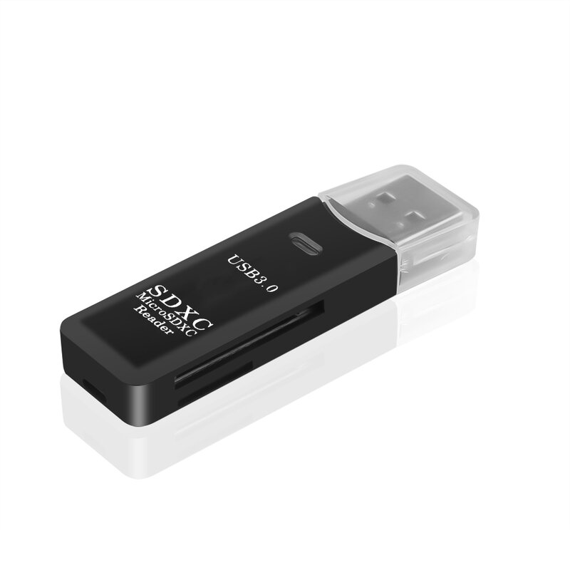 Kebidu 미니 초고속 5Gbps 2 in 1 USB 3.0 SDHC SDXC 마이크로 SD 카드 리더 어댑터 SD/TF Trans-flash 카드 변환기 도구