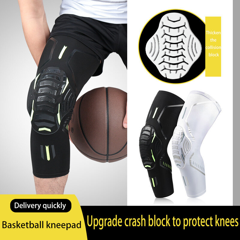 Спортивная защита колена сотовая защита от столкновений компрессионная защита для баскетбольных ног наколенник для футбола альпинизма ез...