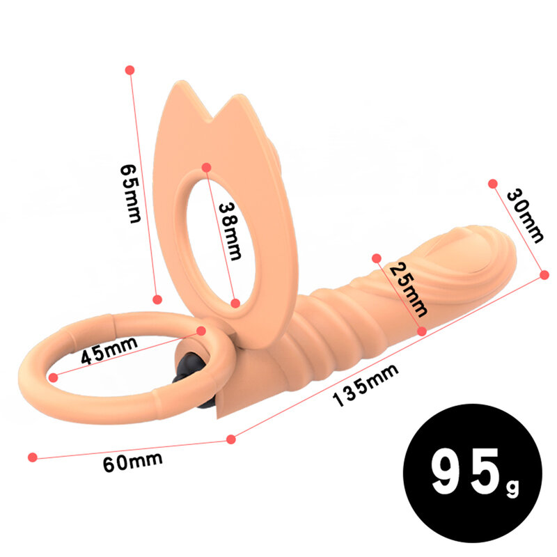 Podwójna penetracja korek analny Dildo wibrator z korkiem analnym dla mężczyzn Penis typu Strap-On Vagina Plugs dorosłe zabawki erotyczne dla par