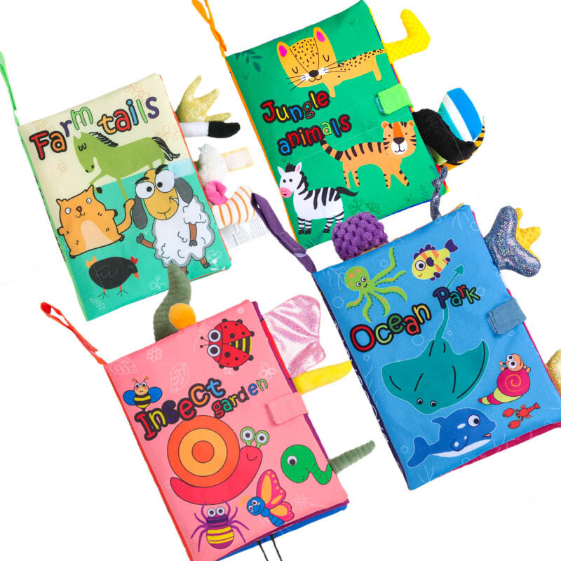 Zachte Doek Boeken Babyboek Toddle1pcs Pasgeboren Vroeg Leren Animalscognize Lezen Puzzel Boek Speelgoed Baby Rustig Boek Voor Kinderen