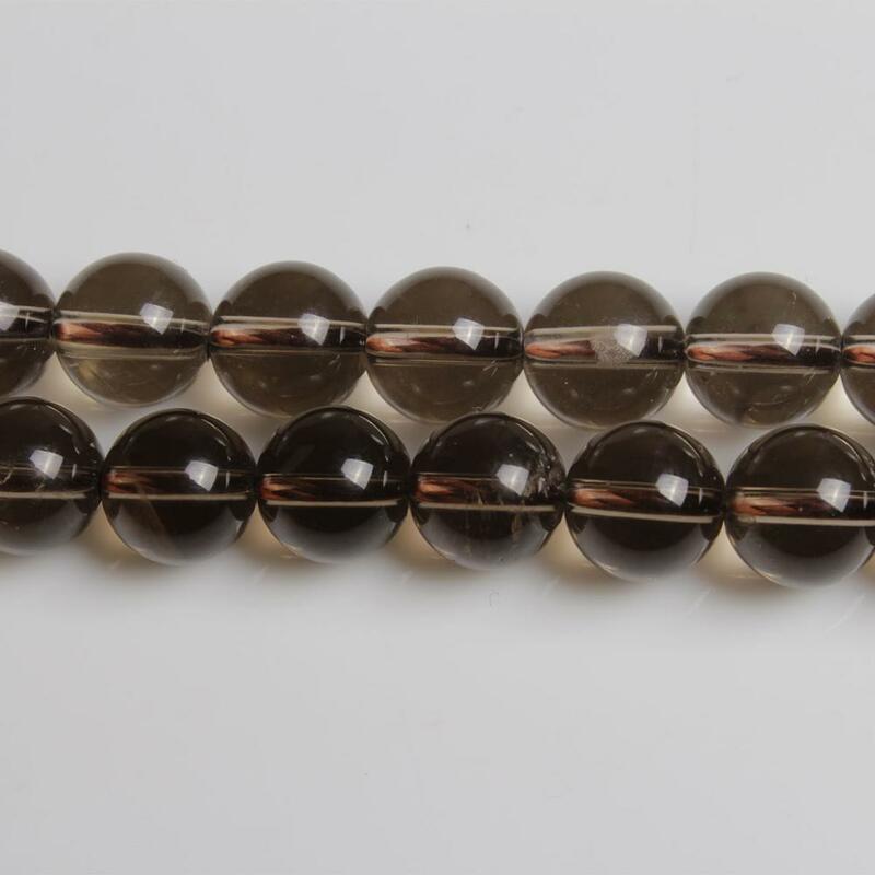 Perles rondes en Quartz fumé naturel AAA, pierres précieuses fines, cristal gris 6 8 10 12mm, accessoires pour collier, Bracelet, boucle d'oreille, bricolage, bijoux