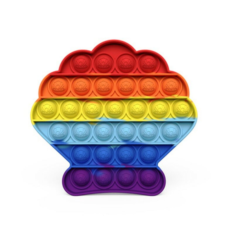 Rainbow Push Bubble Fidget giocattolo sensoriale Fidget Squeeze giocattoli antistress Fidget giocattolo per bambini ottimo strumento sensoriale