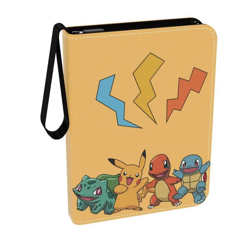 Novo 200 pçs pikachu álbum de fotos notebook pokemon jogando cartões mapa exibição pasta gx vmax ex cartas protetor cartões livro pasta