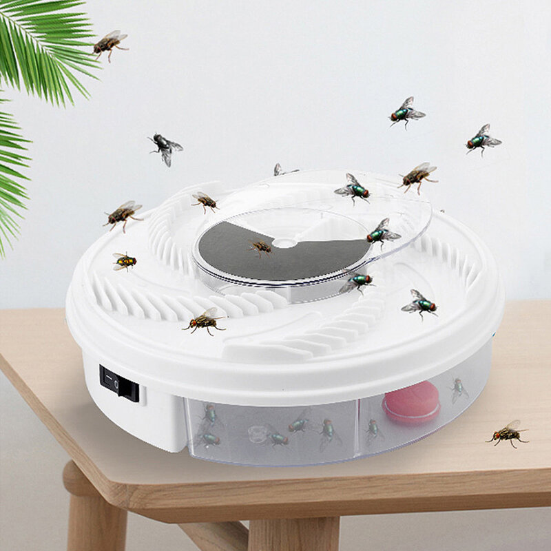 Trampa de mosca eléctrica USB para Control de plagas de insectos, matamoscas, Mata mosquitos, automático, artefacto para jardín, suministros