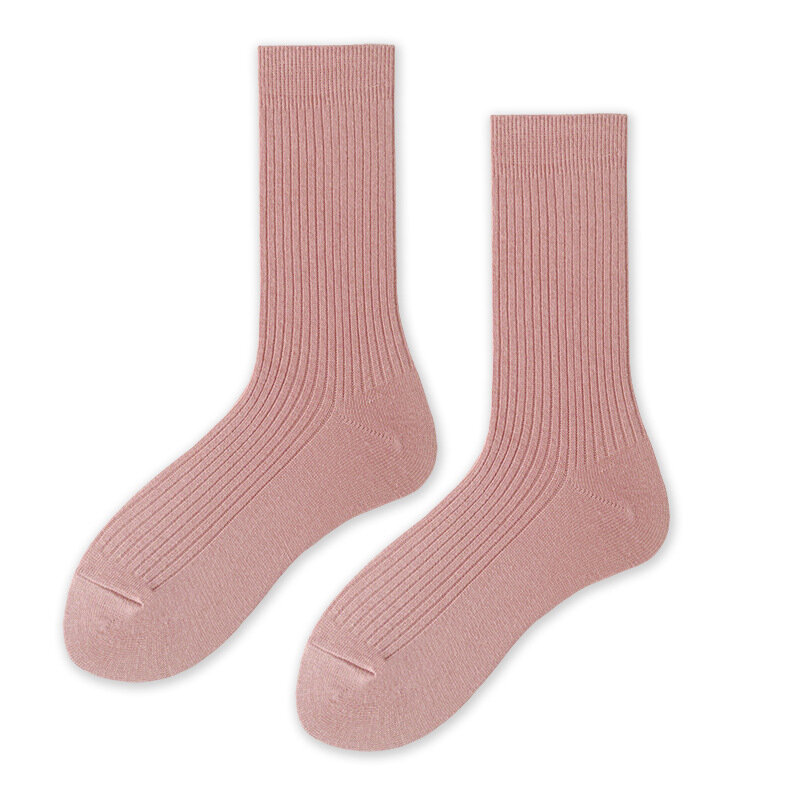 Meias de algodão feminino puro japonês lolita jk meias suaves e respiráveis meias de tubo médio 3001