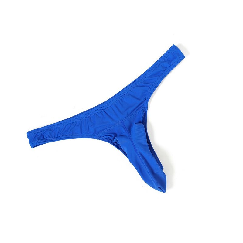 Lingerie Seksi Pria Terbaru Pakaian Dalam Hidung Gajah Antilembap G-string Pria T-back Thong Pinggang Rendah Elastis U Cembung Kantung Penis Besar