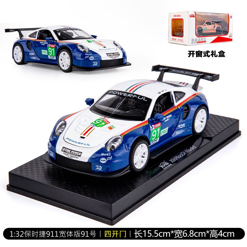 収集可能な置物911rsr 豚 塗装車 モデル シミュレーション マンコ ラリー 車 アクセサリー 合金玩具 Play Vehicles Models
