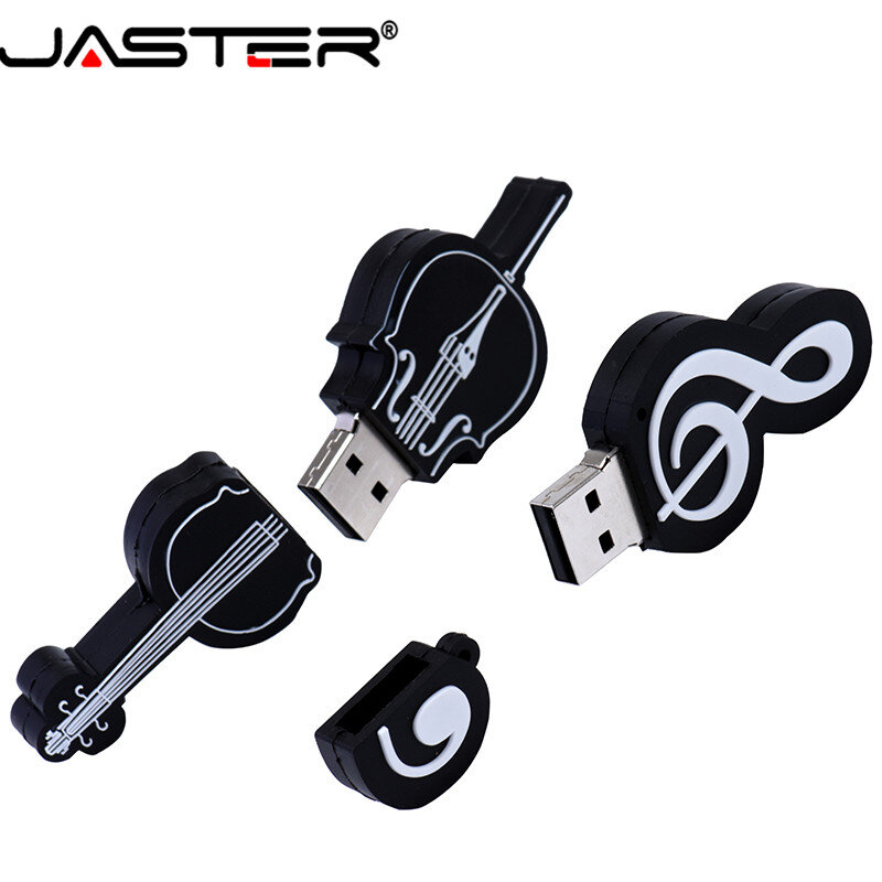 JASTER USB 2.0 8 stili di Strumenti Musicali Modello pendrive 4GB 8gb 16gb 32gb 64gb USB flash drive violino/pianoforte/chitarra