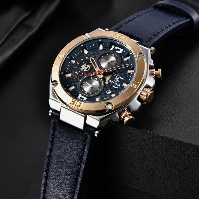 Top Marke männer Uhren Luxus Wasserdicht Leucht Quarz Analog Armbanduhr Herren Uhr Geschäfts Männlich Uhr Relogio Masculino