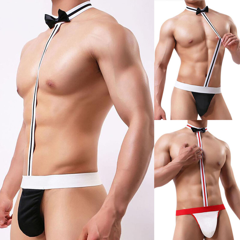 Pakaian Dalam Seksi Pria Thong Pria Super String Lebar Karet Gelang Dasi untuk Tm Thong Pria G Set Baru String Pria G-thong dan Pria