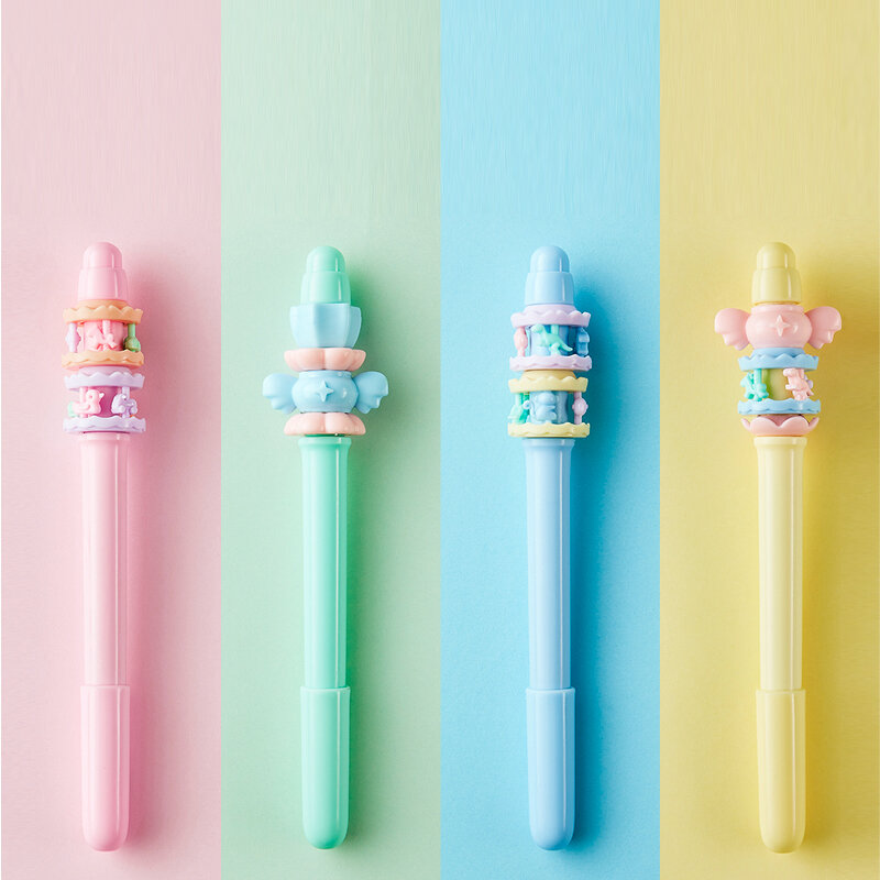 재미 있는 회전 펜 Kawaii 회전 게임 펜 어린이 학생 쓰기 장난감 펜 볼펜, 귀여운 문구 학교 용품