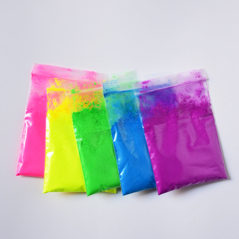 Pigmentos de néon em pó de néon pigmentos de néon gradiente pigmentos de pó de néon
