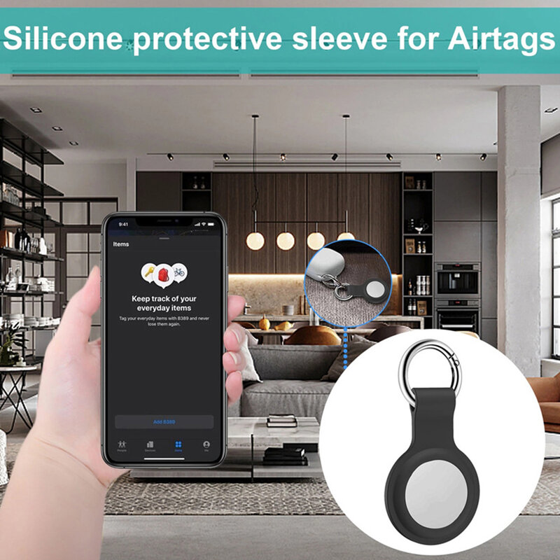 Nuova custodia protettiva per custodia AirTag coperta AirTag custodia protettiva in Silicone compatibile con fibbia Apple AirTag Tracker