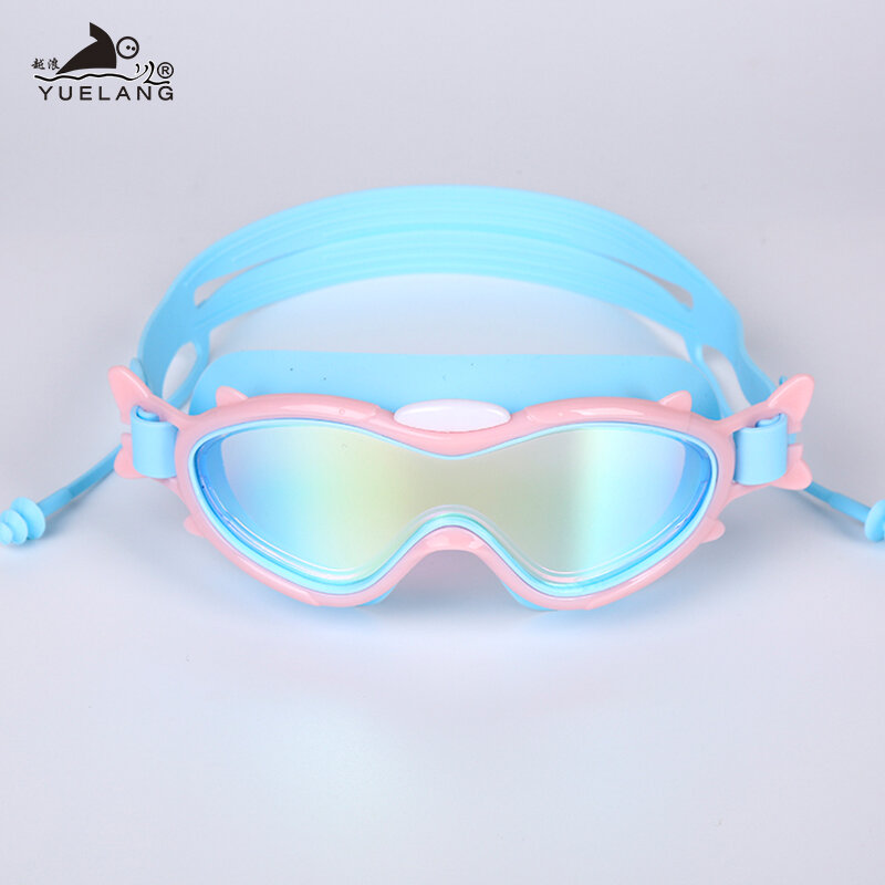 mujeres y niños bañador de silicona impermeable Gafas de natación profesionales antiniebla protección UV para hombres gafas de buceo 