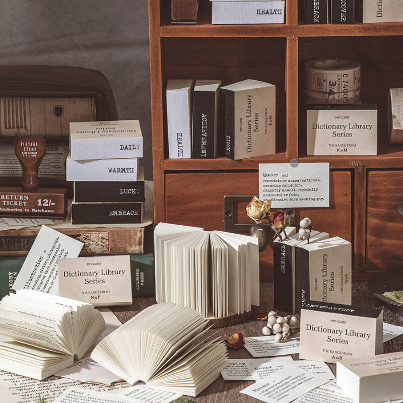 Aesth – Mini livre de lettres en papier Vintage, 100 pièces/paquet, pour cartes de Scrapbooking décoratives, fabrication de journaux indésirables, DIY bricolage