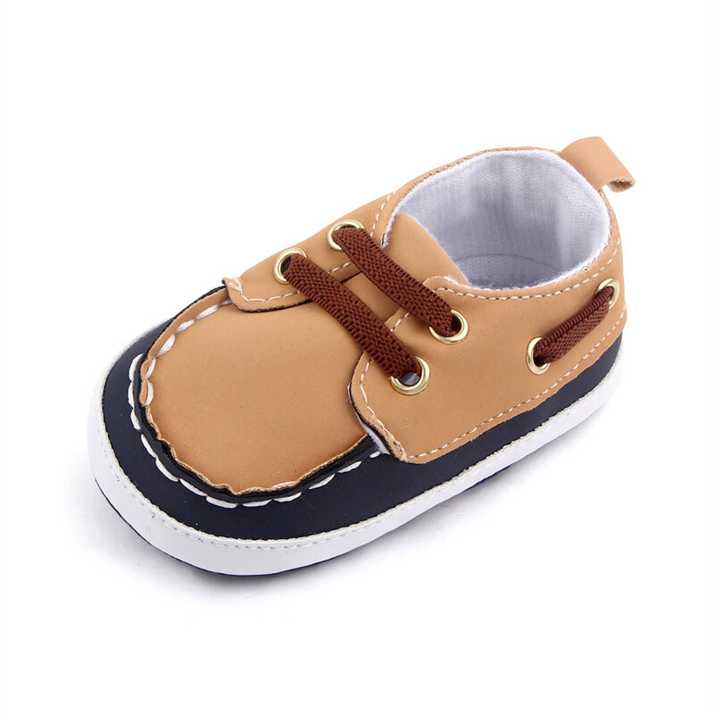 Ботинки для новорожденных, обувь для маленьких мальчиков и девочек, хлопковая удобная мягкая Нескользящая эластичная обувь на мягкой подош...