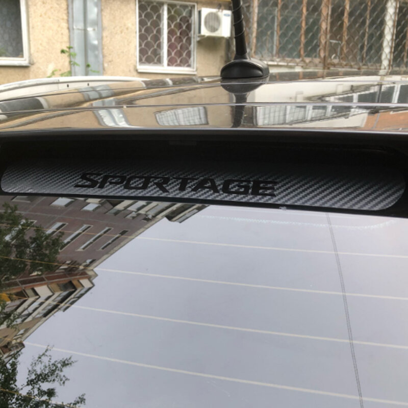 Pegatina de luz de freno trasero de fibra de carbono para Kia Sportage SL 3 R 2011-2015, pegatinas decorativas para lámparas de freno traseras, un pequeño cambio