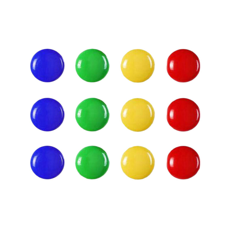 Tablón de anuncios con imanes de planificación para nevera, botón magnético de pizarra blanca de 20Mm, 12 unids/set por juego