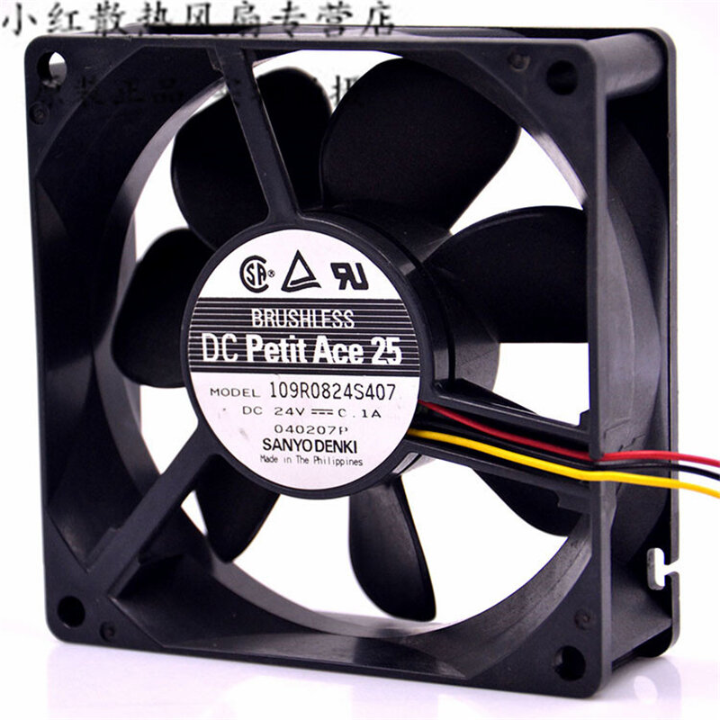 Asli 109R0824S407 24V 0.1A 8CM 8025 Double Ball Inverter Bisu Cooling Fan